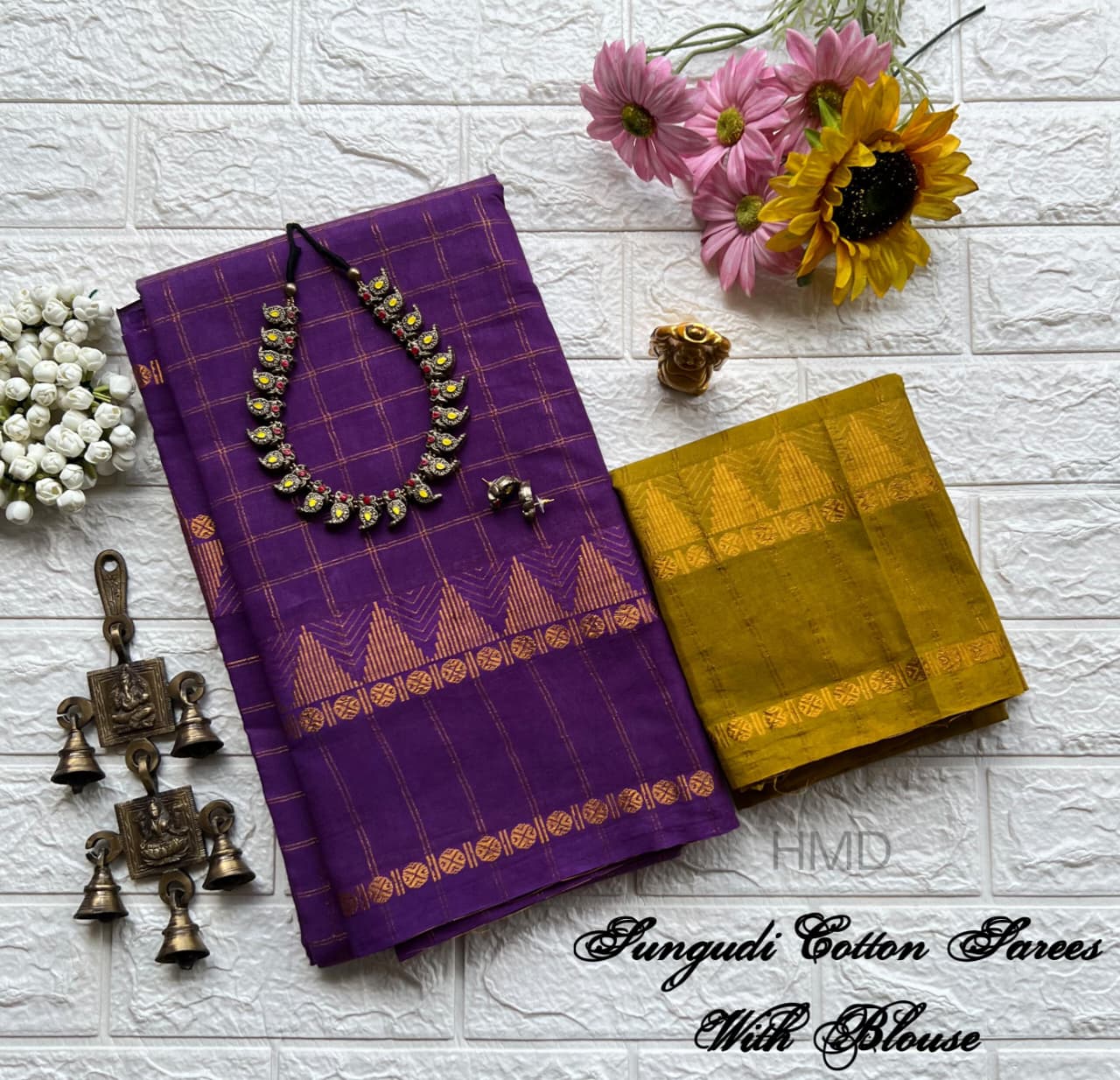 Sungudi Cotton sarees