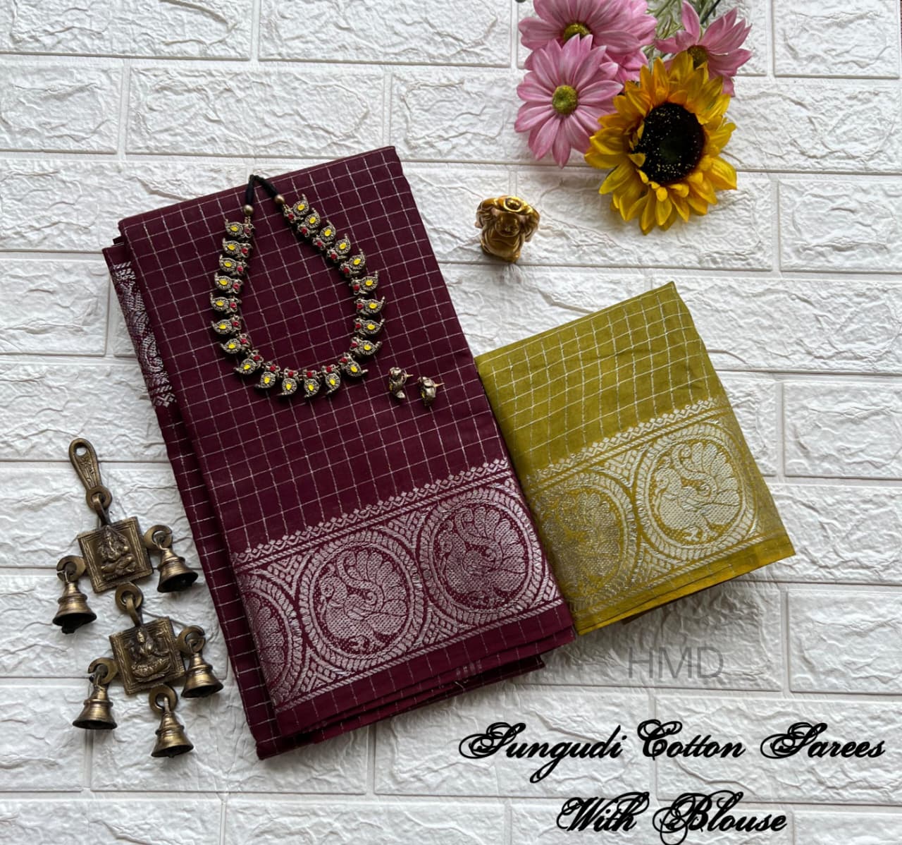 Sungudi Cotton sarees