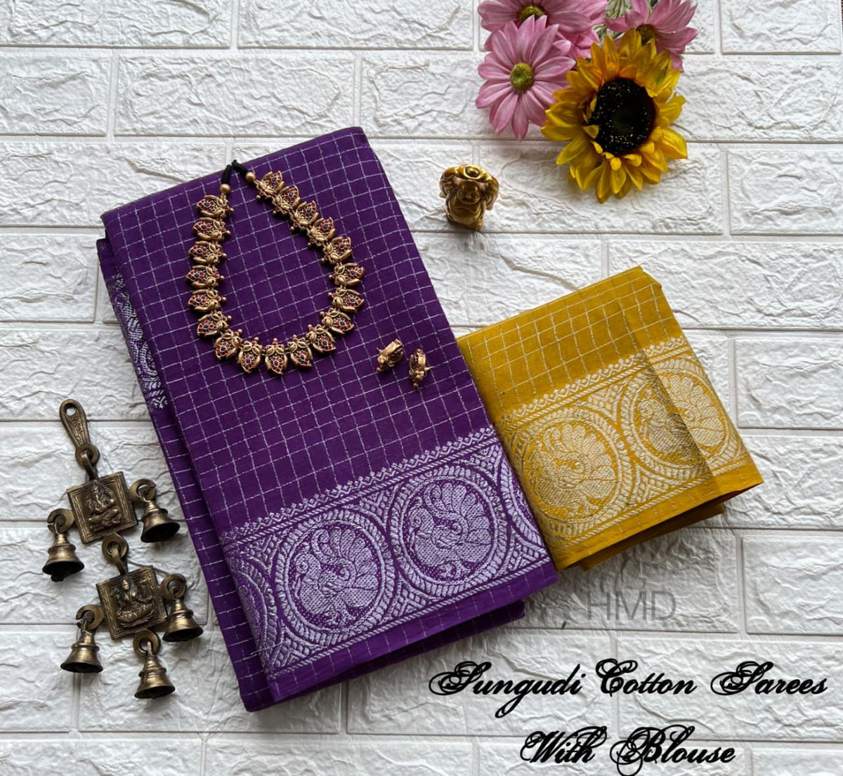 Sungudi Cotton saree
