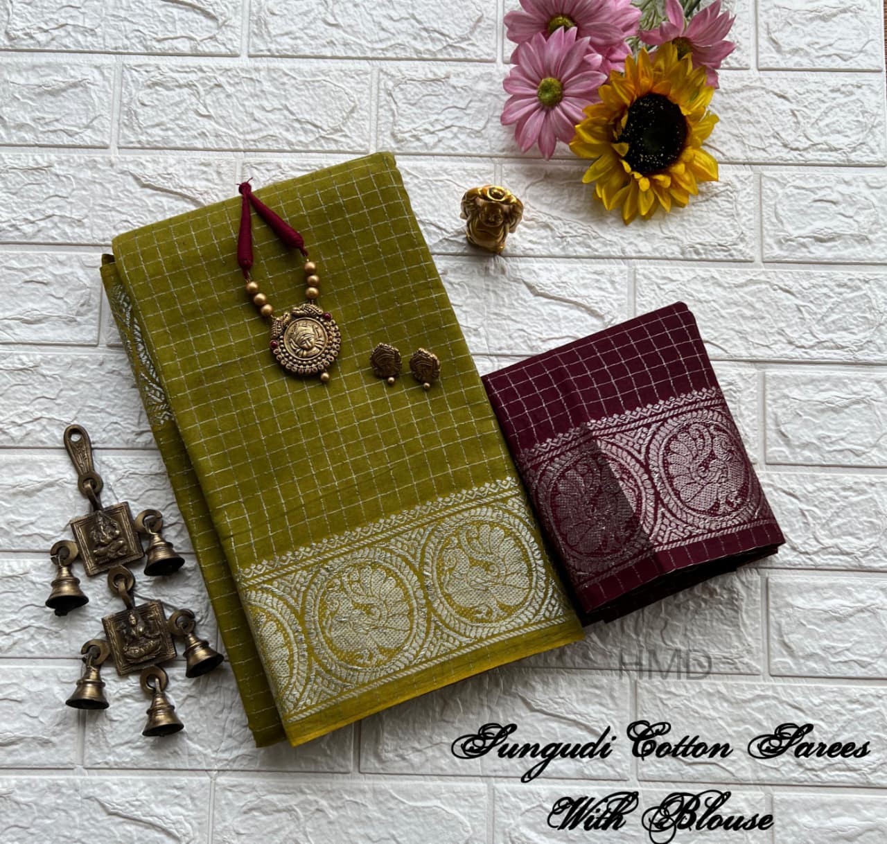 Sungudi Cotton sarees