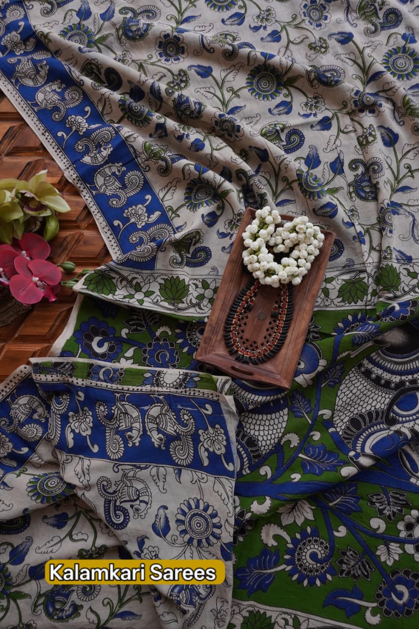 Kalamkari Cotton  Sarees