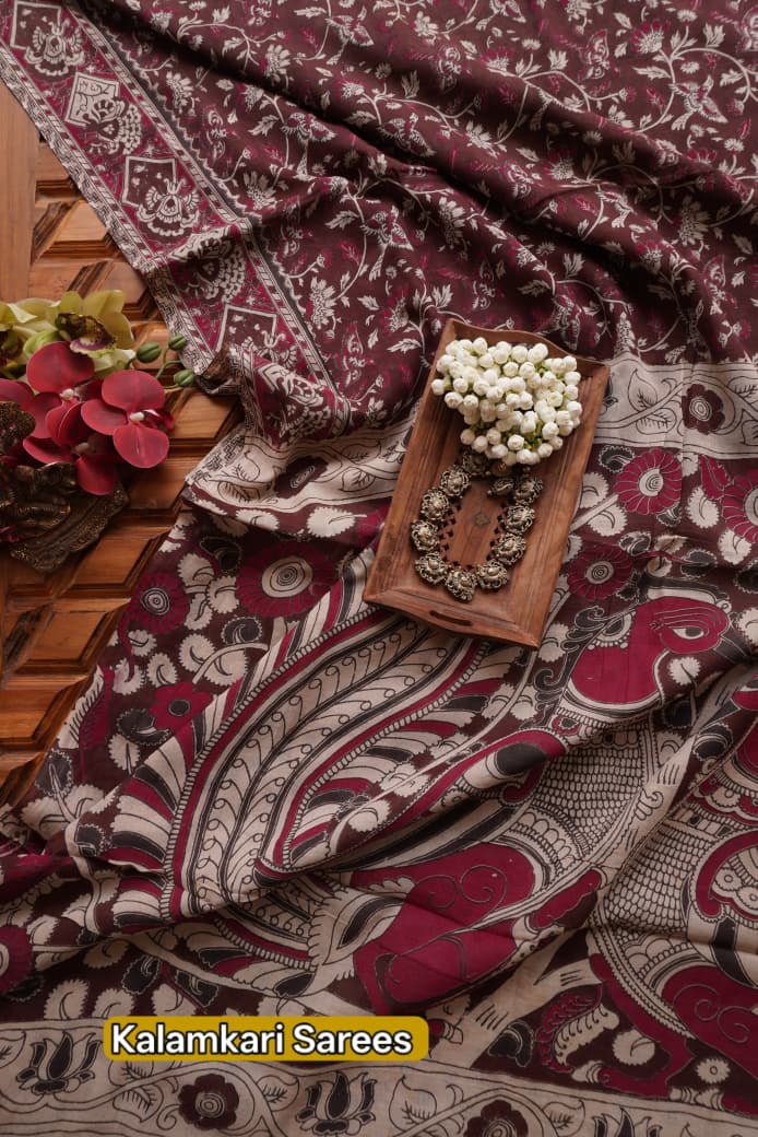 Kalamkari Cotton  Sarees
