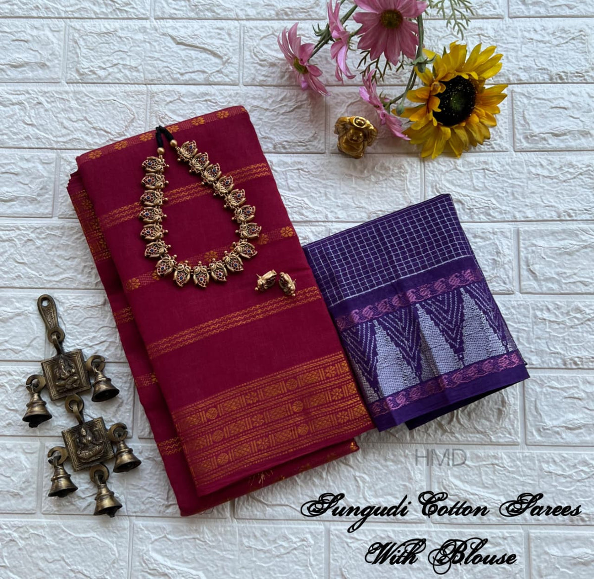 Sungudi Cotton sarees