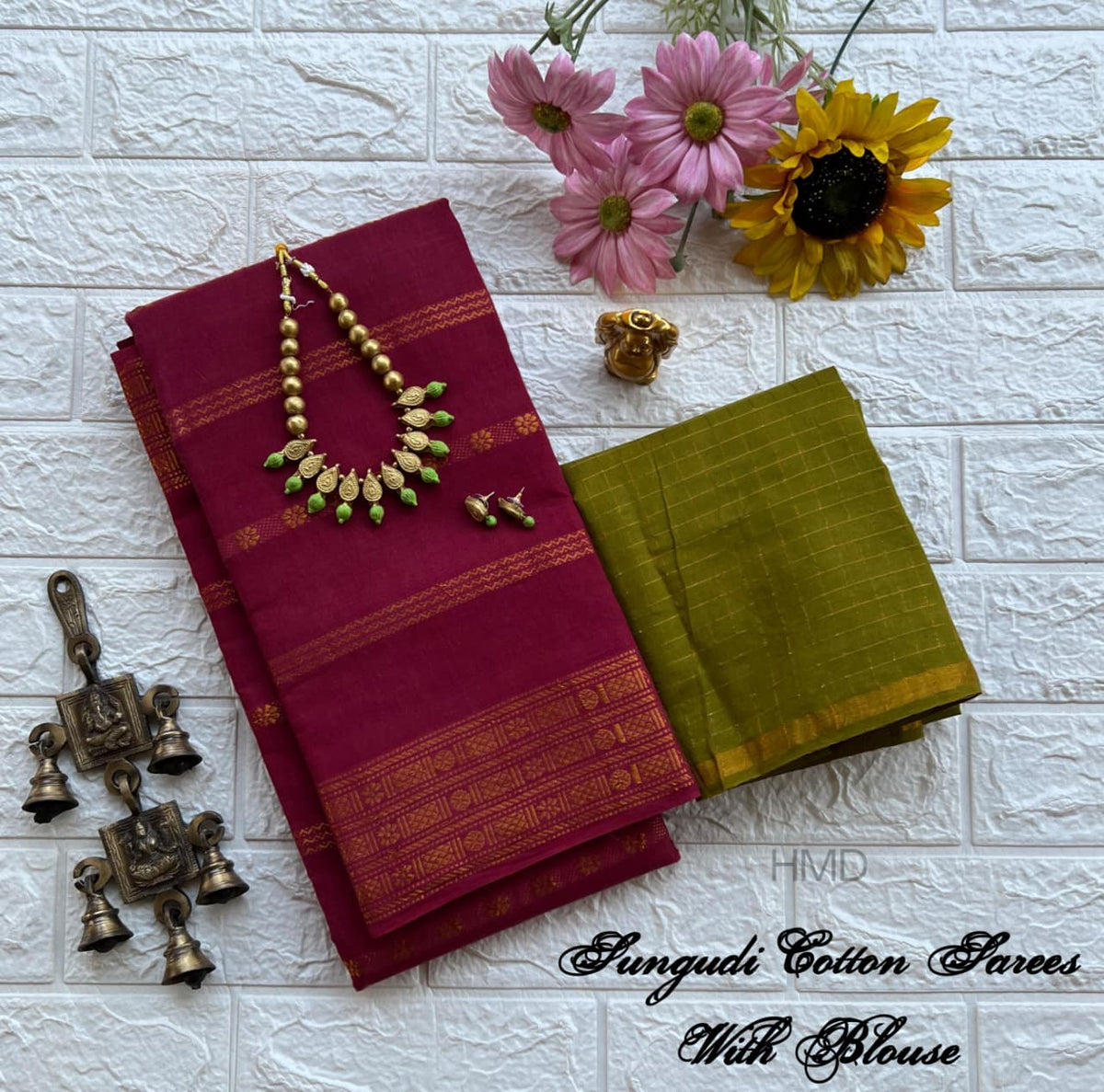 Sungudi Cotton sarees